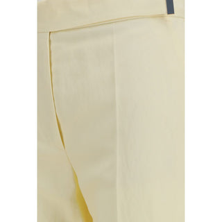 Max Mara Bicolor Viscose Flared Pants