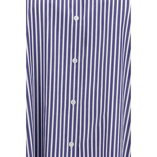 Max Mara Blue Cotton Pattern Shirt