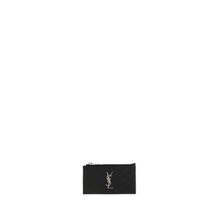 Saint Laurent Black Leather Wallet