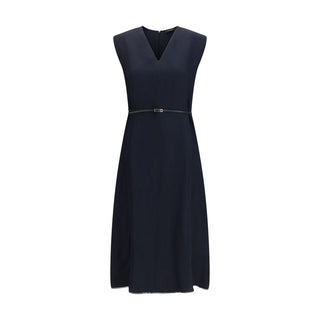Fabiana Filippi Blue Polyamide Long Dress