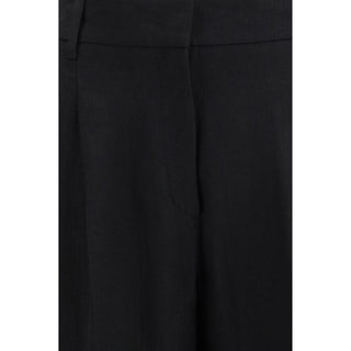 Max Mara Black Linen Casual Pants