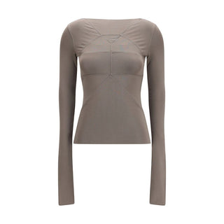Rick Owens Gray Viscose Blouse