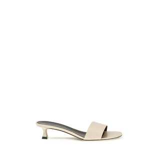 The Row Beige Lamb Ovis Aries Aries Stiletto Heel Sandals