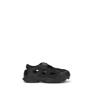 Y-3 Black Calf Leather Bos Taurus Sandals