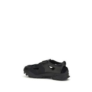 Y-3 Black Calf Leather Bos Taurus Sandals