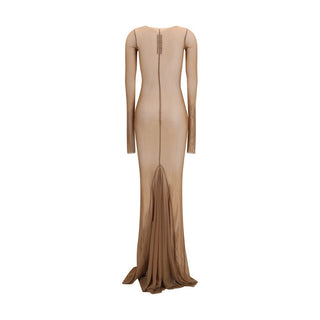 rick owens brown dress Rick Owens Brown Polyamide Casual Dress – Versa Loro