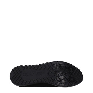Jimmy Choo Black Fabric Slip-On Loafers