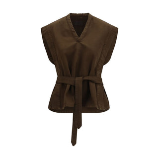 Lemaire Brown Cotton Shirt