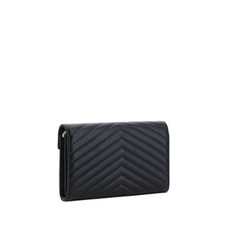 Saint Laurent Black Lamb Shoulder Bag