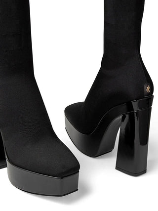 Jimmy Choo Black Fabric Over The Knee