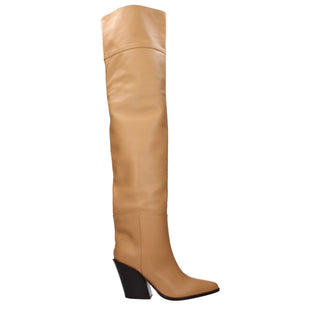 Jimmy Choo Beige Leather Ankle Boots