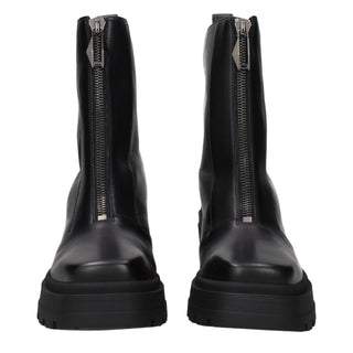 Jimmy Choo Black Leather Ankle Boots