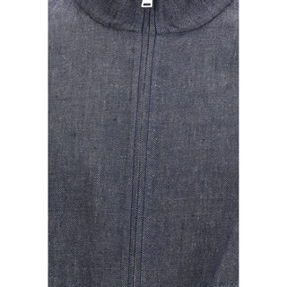 Fendi Blue Linen Denim Jacket