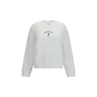 MM6 White Cotton Sweatshirt