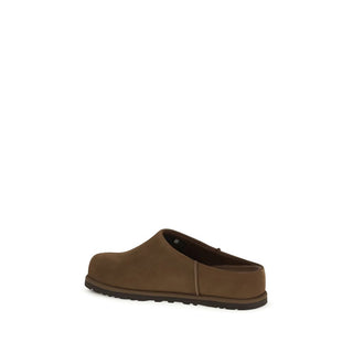 UGG Brown Calf Leather Bos Taurus Clogs