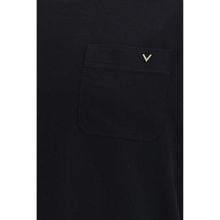 Valentino Black Cotton T-Shirt