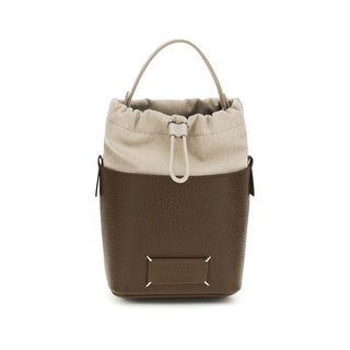 Maison Margiela Brown Calf Leather Bos Taurus Backet Bag