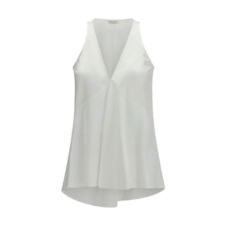 Brunello Cucinelli White Cotton Blouse