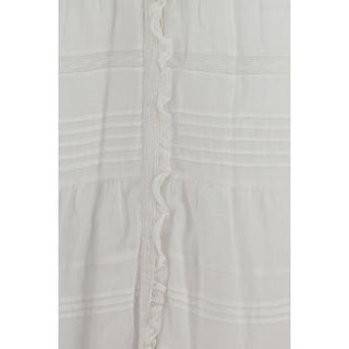 Marant Etoile White Cotton Casual Dress