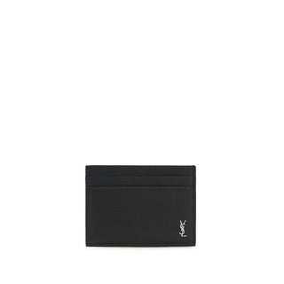 Saint Laurent Black Calf Leather Bos Taurus Wallet