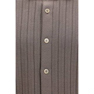 Brunello Cucinelli Brown Cotton Shortsleeve Shirt