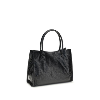 Balenciaga Black Lamb Ovis Aries Aries Shoulder Bag