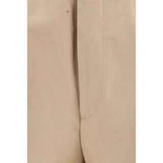 Brunello Cucinelli Beige Cotton Bermuda Shorts