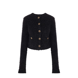 Balenciaga Black Cotton Cardigan