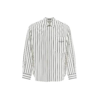 Dior White Cotton Pattern Shirt