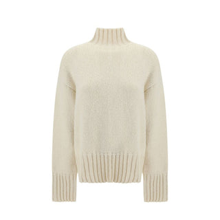 Jil Sander Silk Knit Sweater Off-White