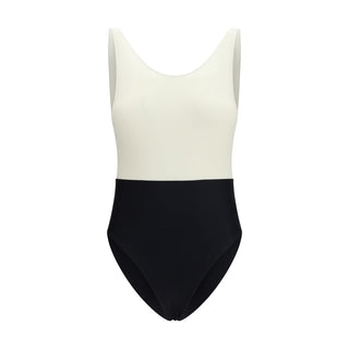 Ami Paris Multicolor Polyamide One-Piece Swimsuit