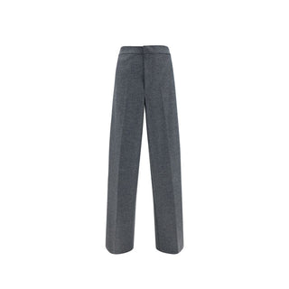 Jil Sander Wool Tailored Trousers Gray