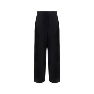 Salvatore Ferragamo Black Silk Casual Pants