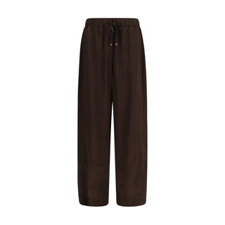 Ganni Brown Acetate Casual Pants