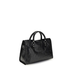 Balenciaga Black Lamb Ovis Aries Aries Shoulder Bag
