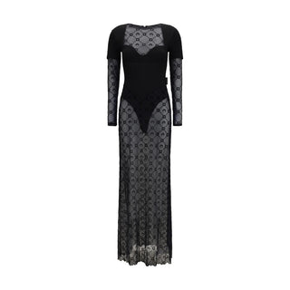 Marine Serre Black Polyamide Casual Dress