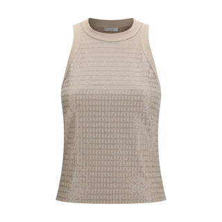 Brunello Cucinelli Beige Cotton T-Shirt