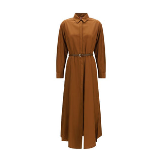 Max Mara Studio Cotton Satin Shirt Dress