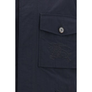 Burberry Blue Polyamide Coat