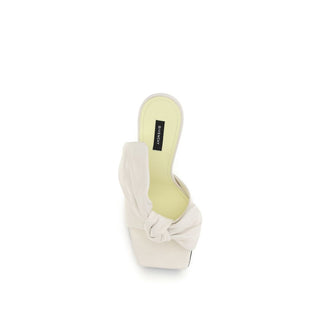 Givenchy White Lamb Ovis Aries Aries Mules