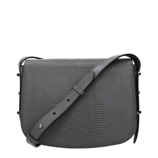 Jimmy Choo Gray Leather Crossbody Bag