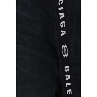 Balenciaga Black Cotton Bermuda Shorts