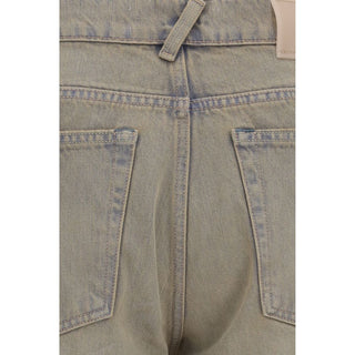 Our Legacy Bicolor Cotton Bootcut Jeans