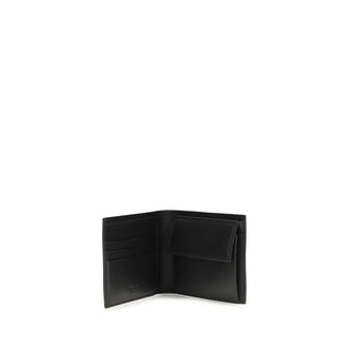 Ferragamo Black Calf Leather Bos Taurus Wallet