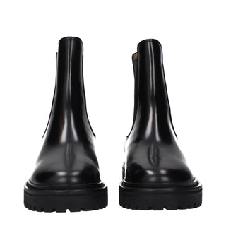Isabel Marant Black Leather Ankle Boots