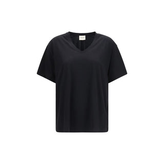 Khaite Black Cotton T-Shirt