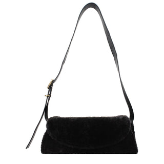 Jil Sander Black Fur Crossbody Bag