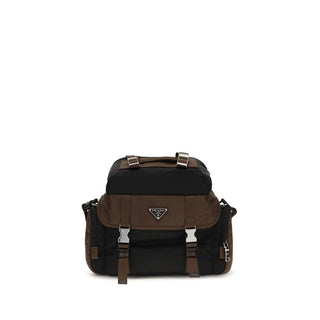 Prada Brown Recycled Polyamide Shoulder Bag