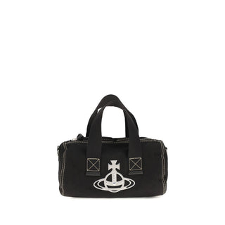 Vivienne Westwood Black Cotton Shoulder Bag