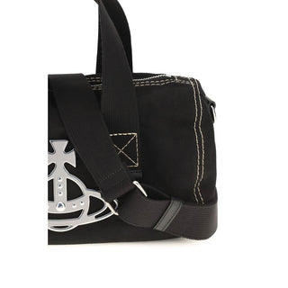 Vivienne Westwood Black Cotton Shoulder Bag